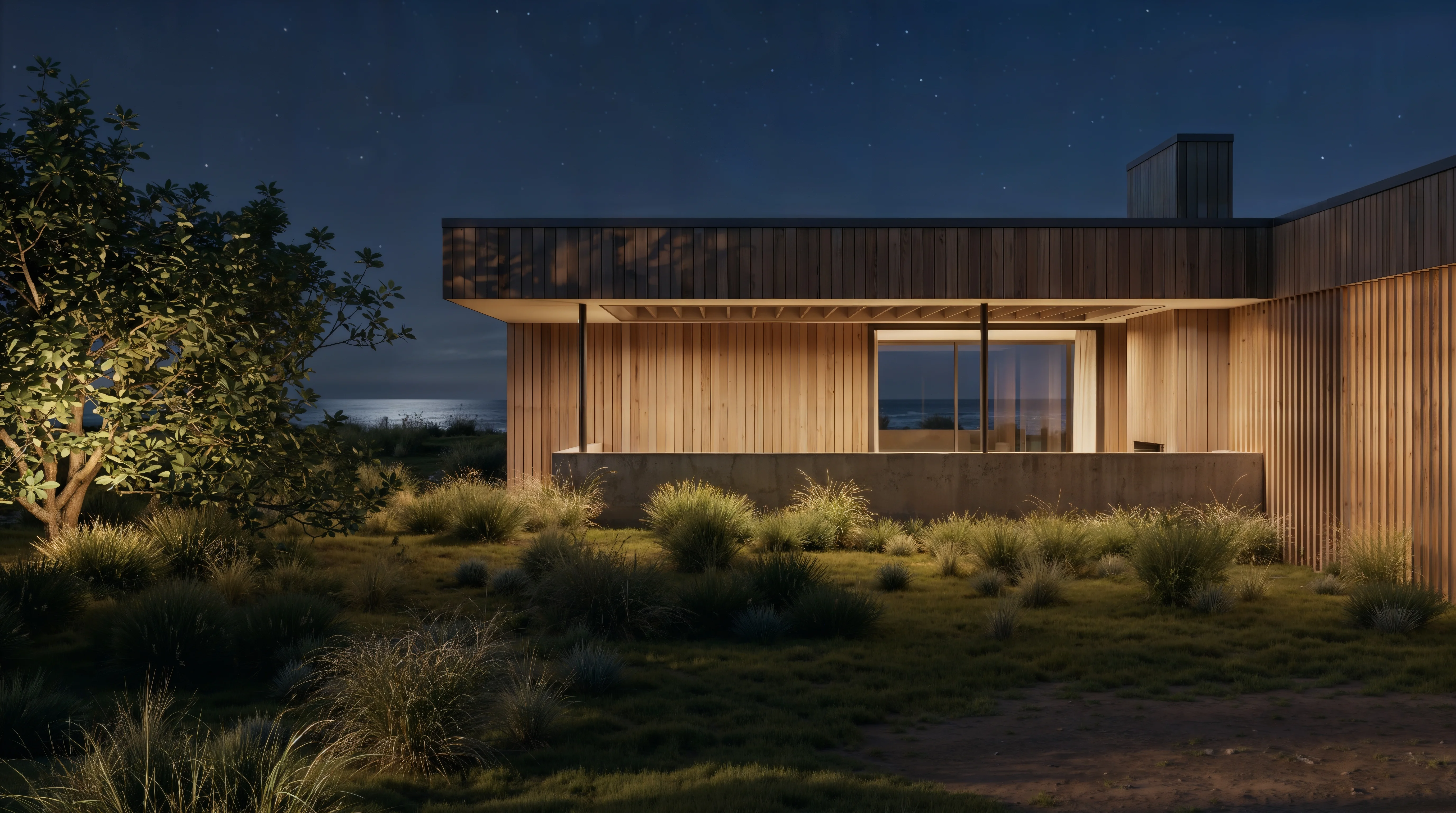 Kaipara beach house detail perspective 5